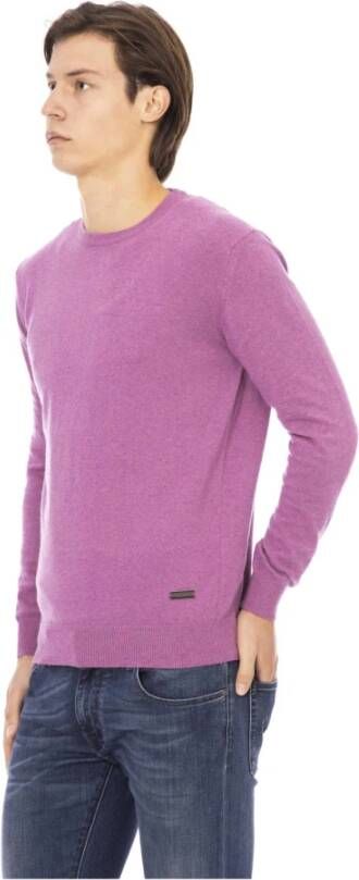 Baldinini Luxe Violet Wollen Trui Paars Heren