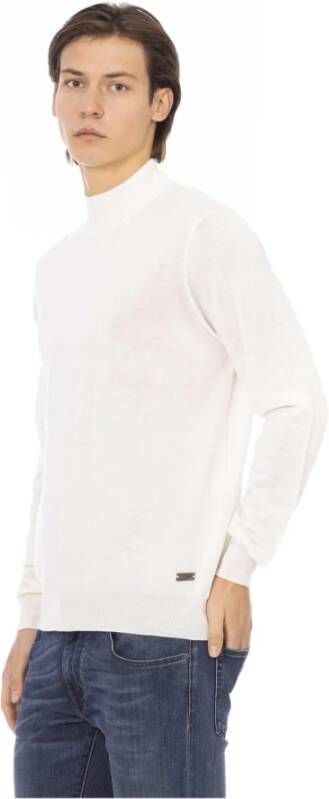 Baldinini Witte Turtleneck Sweater voor Heren Wit Heren