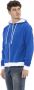 Baldinini Luxe Blauwe Wollen Hoodie met Logo op de Achterkant Blue Heren - Thumbnail 2