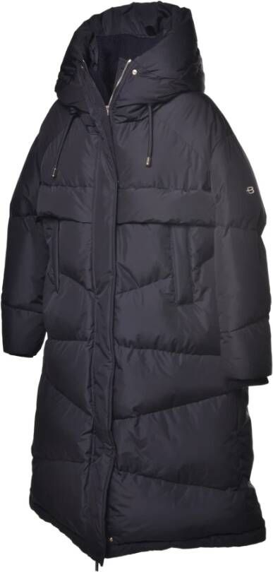 Baldinini Down jacket in black nylon Zwart Dames