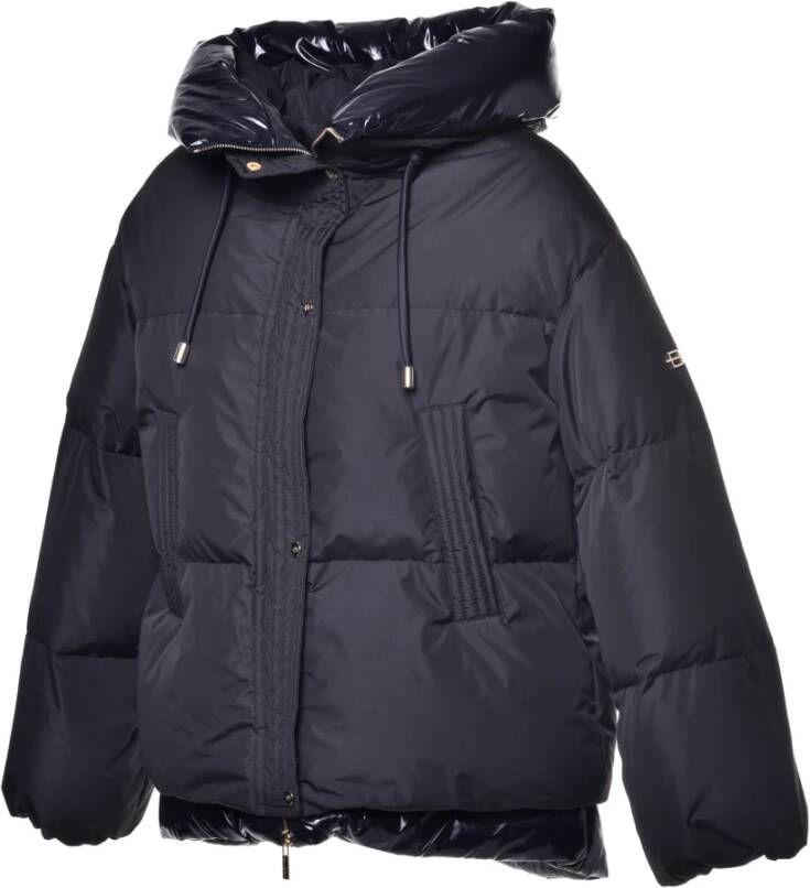 Baldinini Down jacket in black nylon Zwart Dames