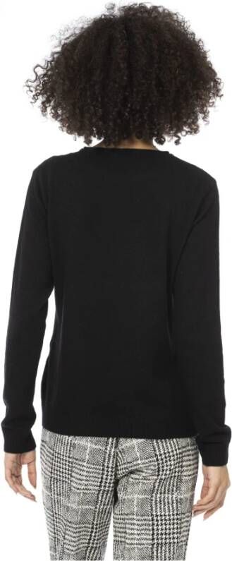 Baldinini Zwarte wollen trui lange mouwen crew neck Zwart Dames