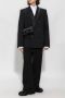 Balenciaga Dubbelrijige zijden blazer met zakken Zwart Heren - Thumbnail 2
