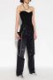 Balenciaga Geribbelde Strapless Bustier Top Black Dames - Thumbnail 2