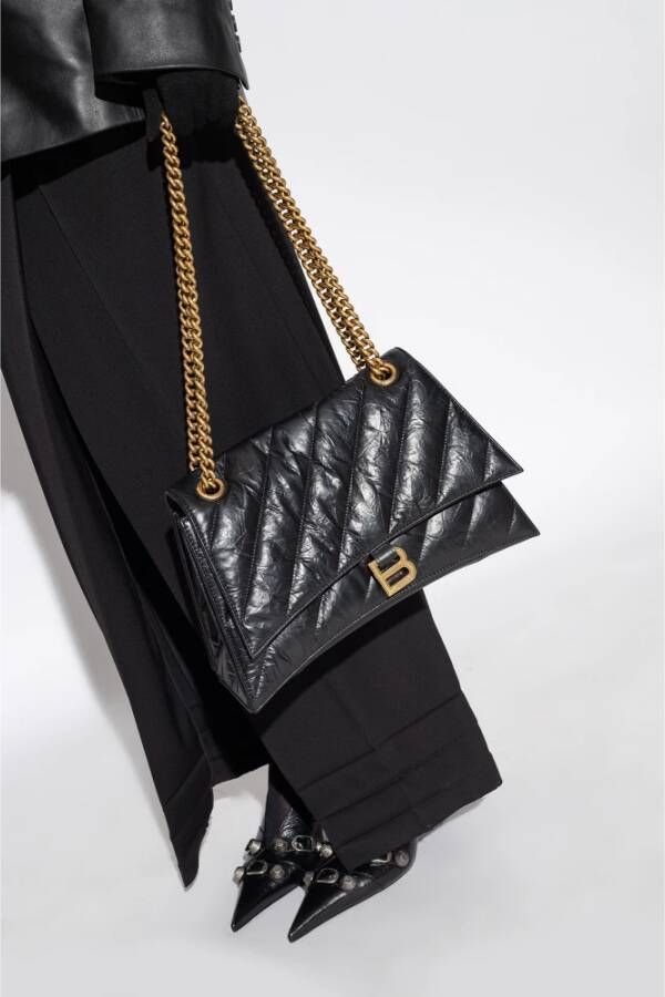 Balenciaga Crush Medium schoudertas Zwart Dames