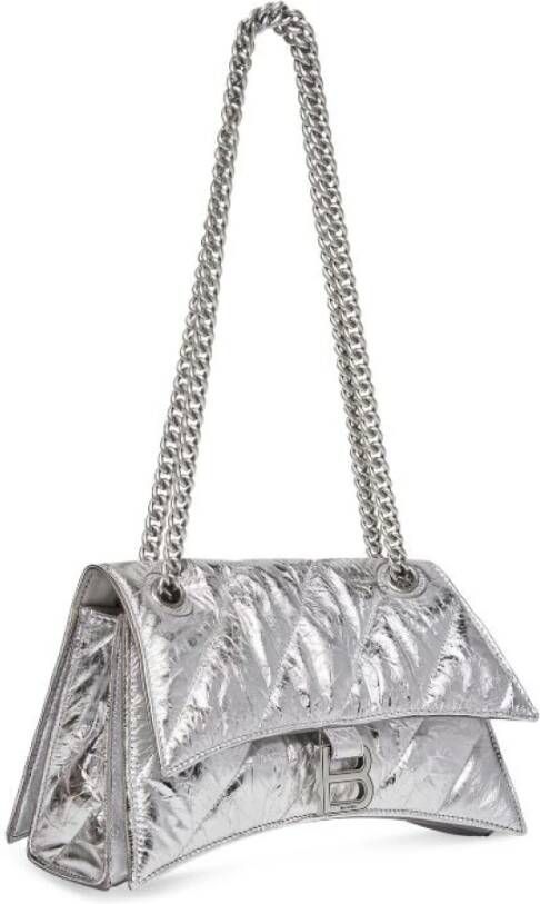 Balenciaga Crush Small Ketting gewatteerde tas Grijs Dames
