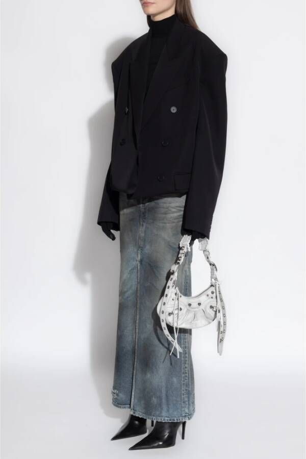 Balenciaga Denimrok met vintage-effect Blauw Dames