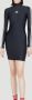 Balenciaga Sportieve Logo Print Mini Jurk Zwart Dames - Thumbnail 2