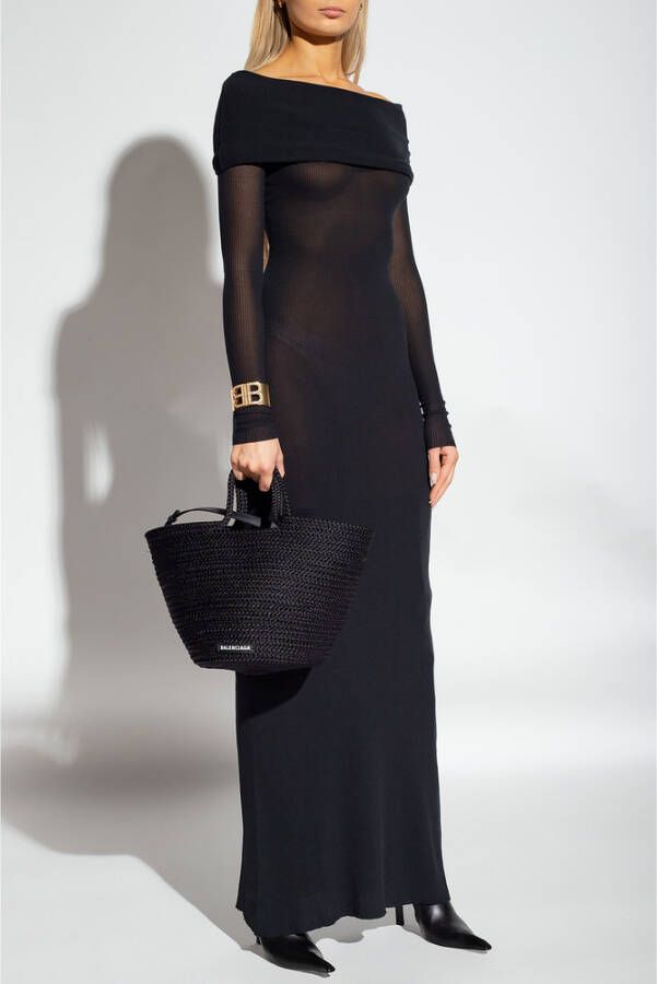 Balenciaga Dag Maxi -jurk Zwart Dames