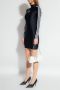 Balenciaga Sportieve Logo Print Mini Jurk Zwart Dames - Thumbnail 4