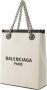 Balenciaga Katoenen Handtas met Afneembare Zak Beige Dames - Thumbnail 2