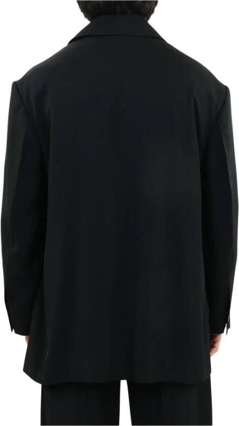 Balenciaga Flap Zakken Jas Zwart Heren