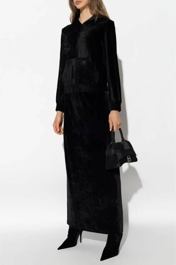 Balenciaga Fluweelrok Zwart Dames