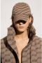 Balenciaga Monogram Logo Baseball Cap Beige Brown Beige Heren - Thumbnail 2