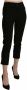 Bencivenga Elegante Zwarte High Waist Cropped Broek Black Dames - Thumbnail 2