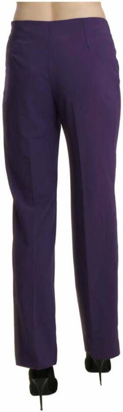 Balenciaga Hoge taille rechte jurkbroek Paars Dames
