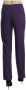 Bencivenga Hoge taille katoenen broek met logodetails Purple Dames - Thumbnail 2