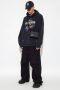 Balenciaga Zwarte hoodie met multicolor logo print Zwart Heren - Thumbnail 2