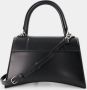 Balenciaga Hourglass S Bag Black Leather Zwart Dames - Thumbnail 2