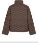 Balenciaga Monogram Gewatteerde Jas Bruin Heren - Thumbnail 2