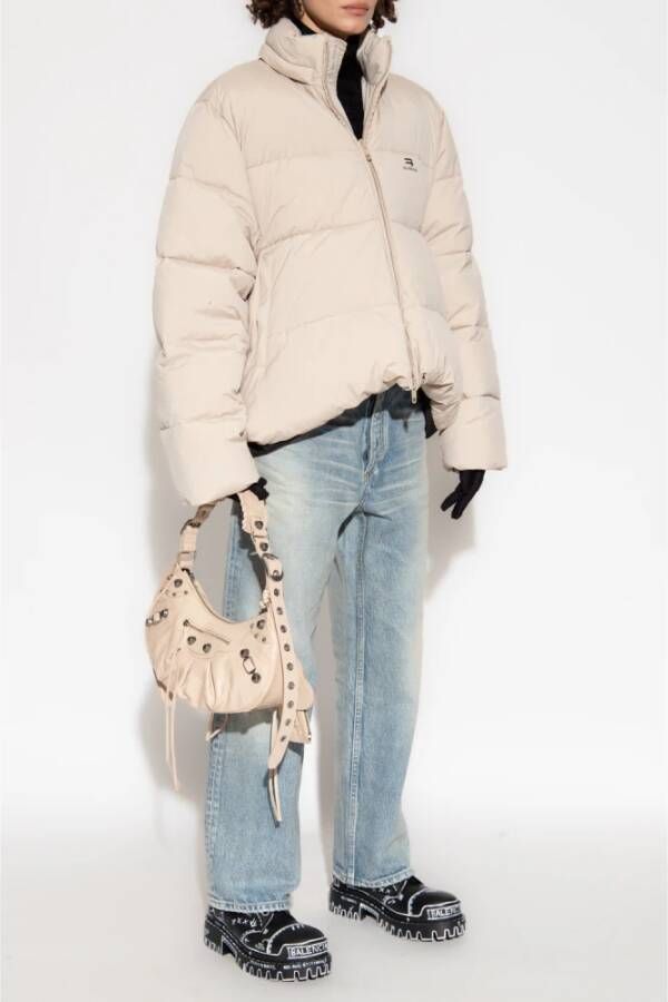 Balenciaga Jacket with logo Beige Dames