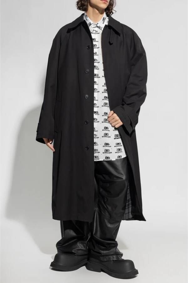 Balenciaga Oversize coat Zwart Heren