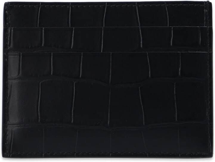 Balenciaga Kaarthouder met logo Zwart Heren