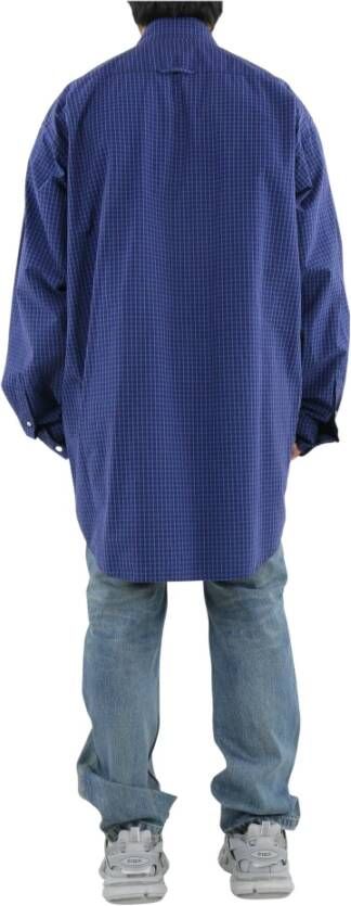 Balenciaga Casual Overhemden Blauw Heren