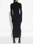 Balenciaga Zwarte Geribbelde Gebreide Jurk Black Dames - Thumbnail 2