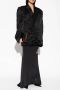 Balenciaga Satijnen blazer met kreukel effect Zwart Dames - Thumbnail 2