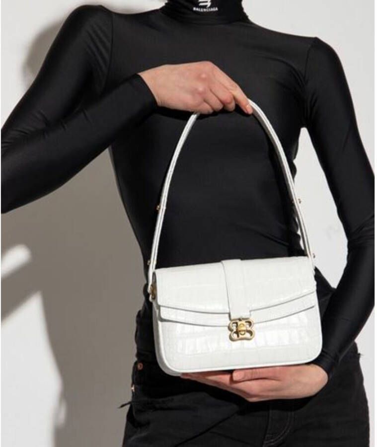 Balenciaga Medium Flap Tas Wit Dames