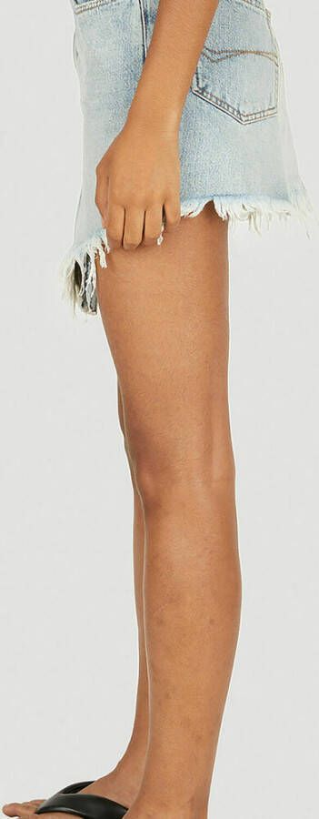 Balenciaga Gescheurde denim rok Blauw Dames