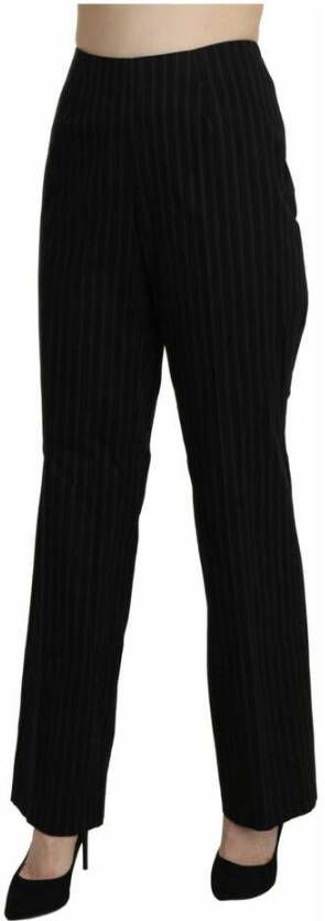 Balenciaga zwarte hoge taille rechte jurk broek Zwart Dames