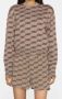 Balenciaga Monogram Print Bruine Trui Brown Dames - Thumbnail 2