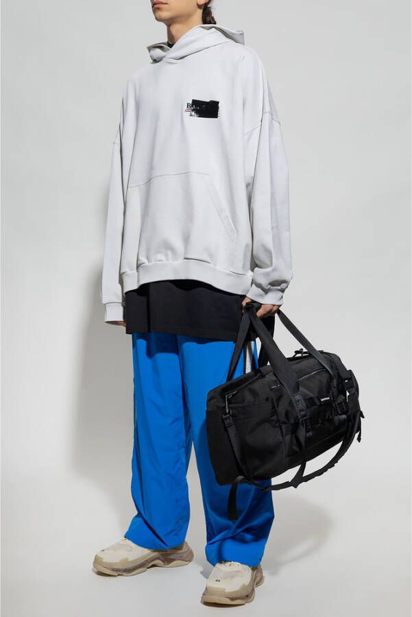 Balenciaga Loose-fitting hoodie Grijs Heren