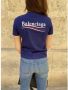 Balenciaga Luxe Paars T-shirt met Ronde Kraag Blue Dames - Thumbnail 1