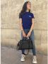 Balenciaga Luxe Paars T-shirt met Ronde Kraag Blue Dames - Thumbnail 2