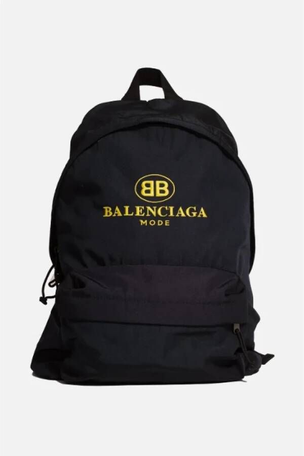Balenciaga Vintage Pre-owned Canvas backpacks Zwart Unisex
