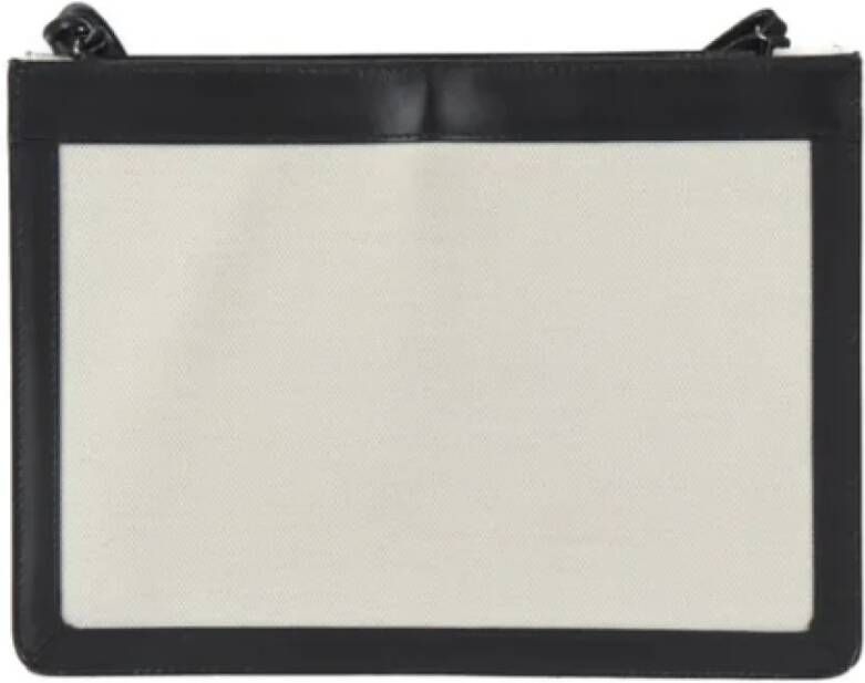 Balenciaga Vintage Pre-owned Canvas clutches Wit Dames