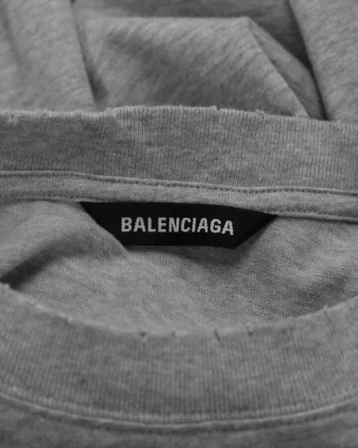 Balenciaga Vintage Pre-owned Cotton tops Grijs Dames