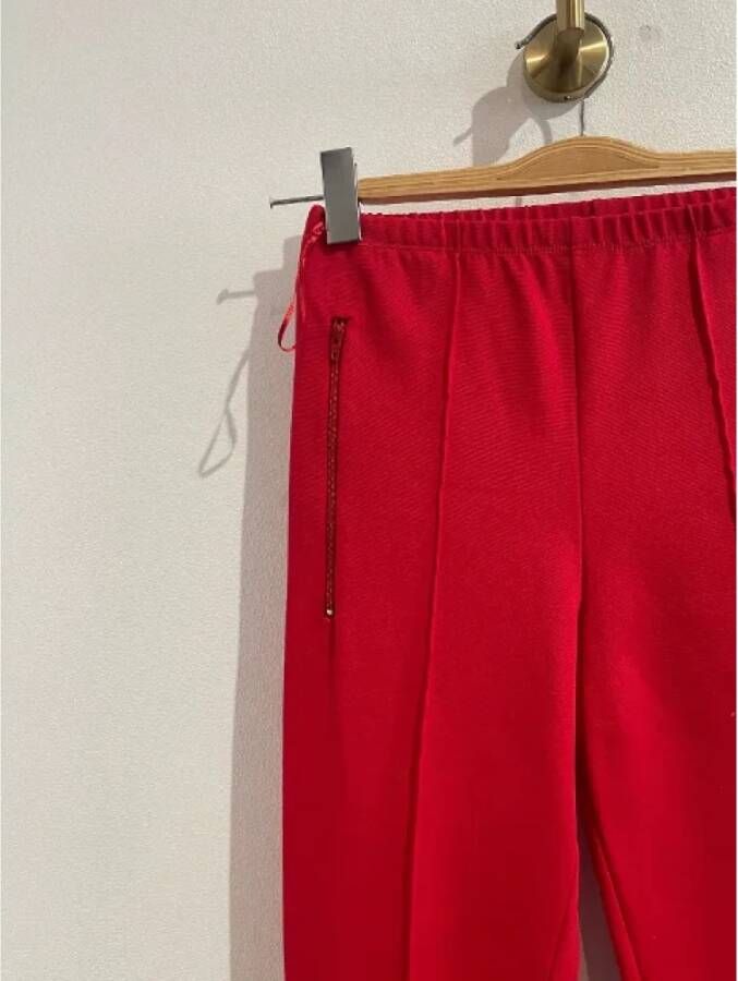 Balenciaga Vintage Pre-owned Fabric bottoms Rood Dames