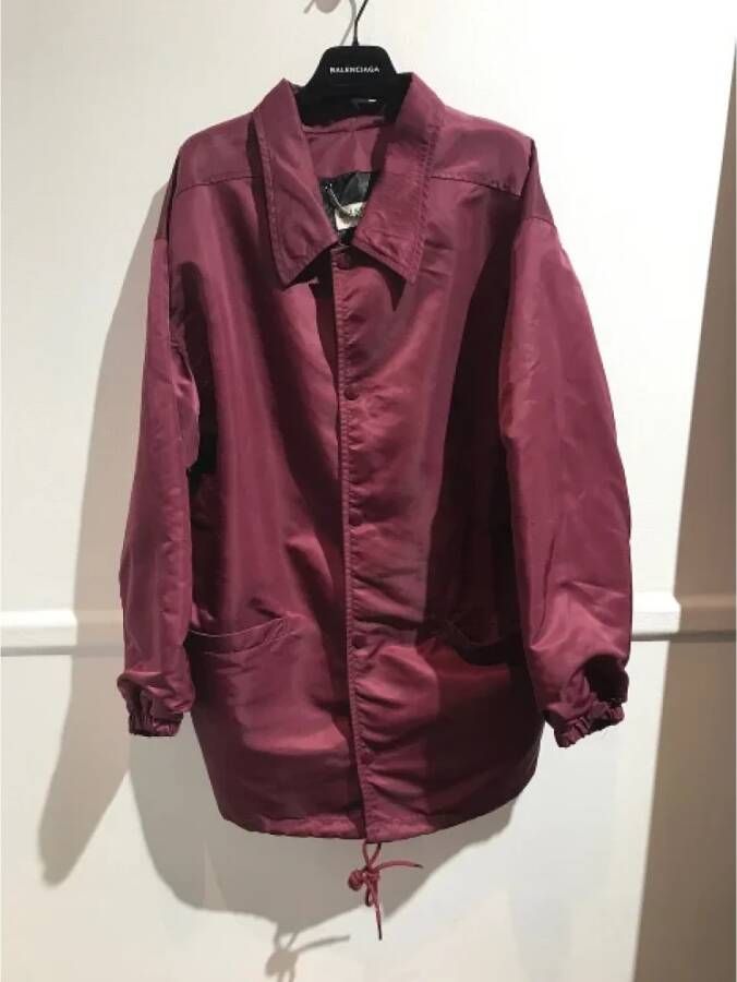 Balenciaga Vintage Pre-owned Fabric outerwear Rood Dames