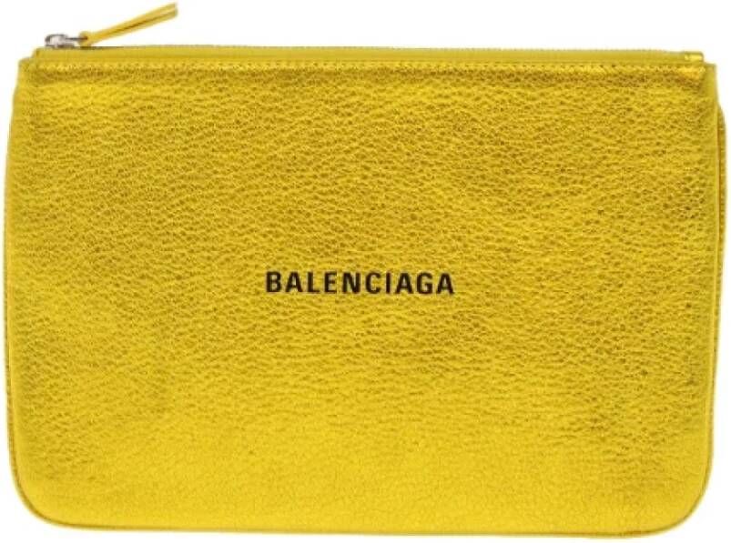 Balenciaga Vintage Pre-owned Leather balenciaga-bags Geel Dames