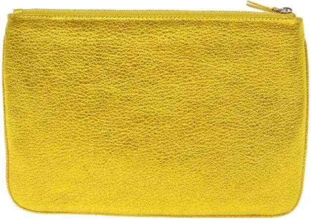 Balenciaga Vintage Pre-owned Leather balenciaga-bags Geel Dames