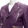 Balenciaga Vintage Pre-owned Leather outerwear Purple Dames - Thumbnail 1