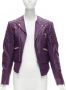 Balenciaga Vintage Pre-owned Leather outerwear Purple Dames - Thumbnail 2