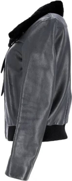 Balenciaga Vintage Pre-owned Leather outerwear Zwart Dames