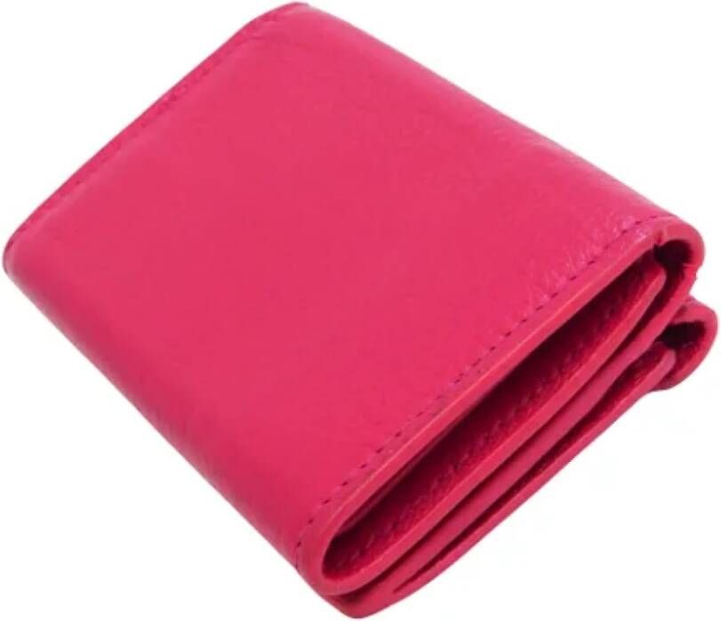 Balenciaga Vintage Pre-owned Leather wallets Roze Dames