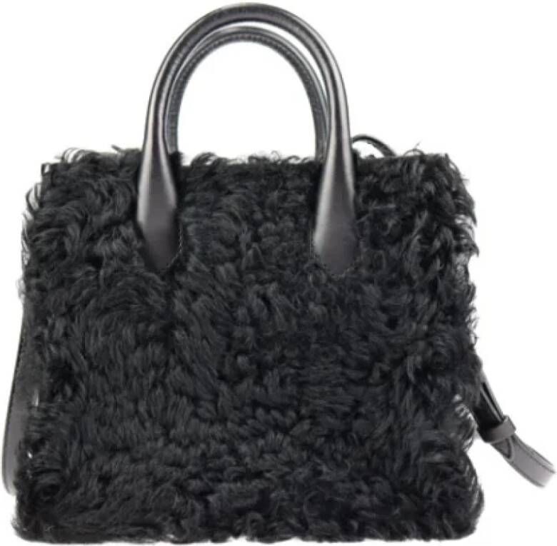 Balenciaga Vintage Pre-owned Wool balenciaga-bags Zwart Dames