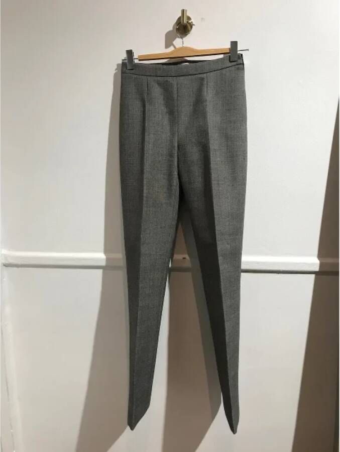 Balenciaga Vintage Pre-owned Wool bottoms Grijs Dames